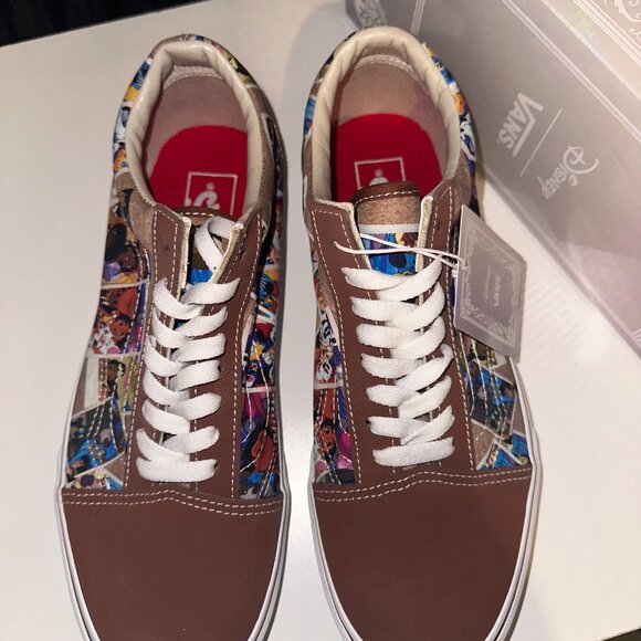 🎀Men's Old Skool Disney x Vans 'Scrapbook - Brown - Picture 2 of 6